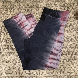 XCVI Women's Tie-Dye Pants in Black and Pink